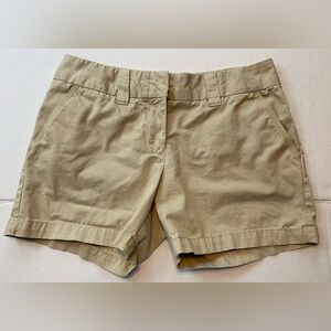 Tommy Hilfiger Womens Size 6 Khaki Mid Rise Summer Shorts